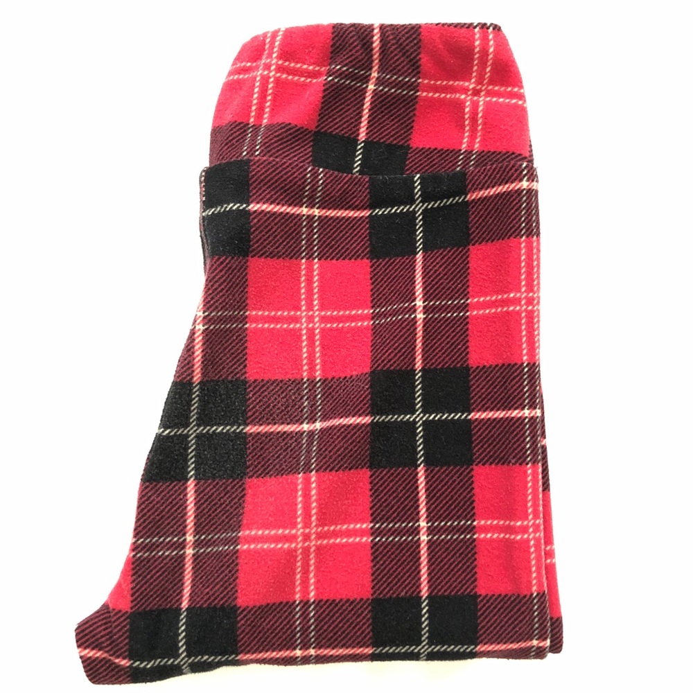 Red & Black plaid LuLaRoe kids SM leggings